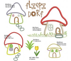 Stickserie - Fliepi Dorf